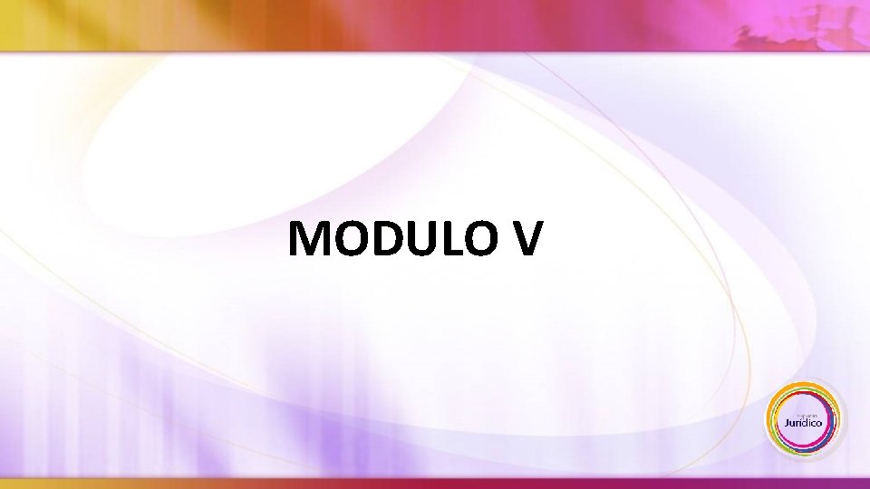 MODULO V 