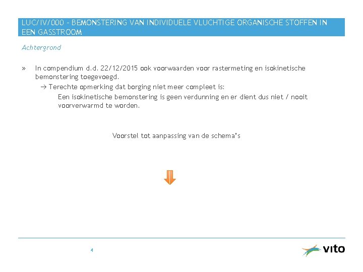 LUC/IV/000 – BEMONSTERING VAN INDIVIDUELE VLUCHTIGE ORGANISCHE STOFFEN IN EEN GASSTROOM Achtergrond » In