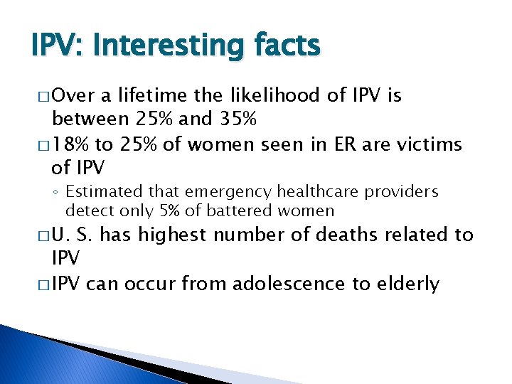 Intimate Partner Violence What Does Research Reveal About