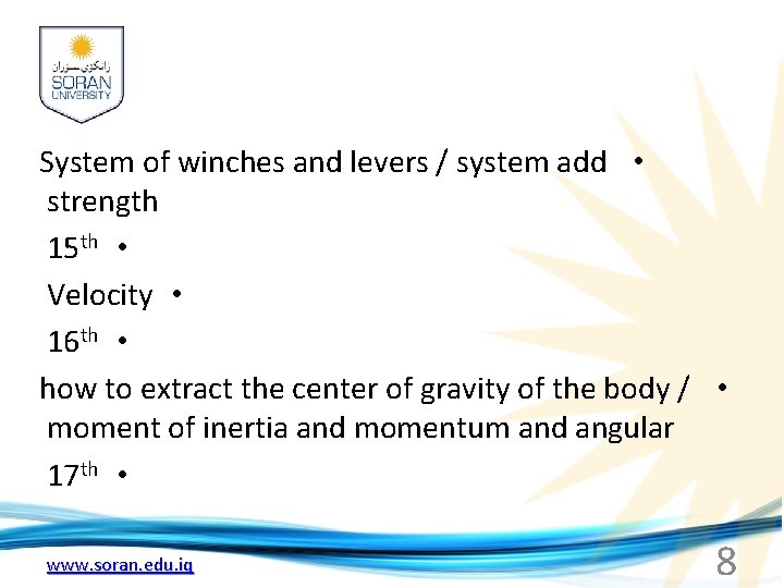 System of winches and levers / system add • strength 15 th • Velocity