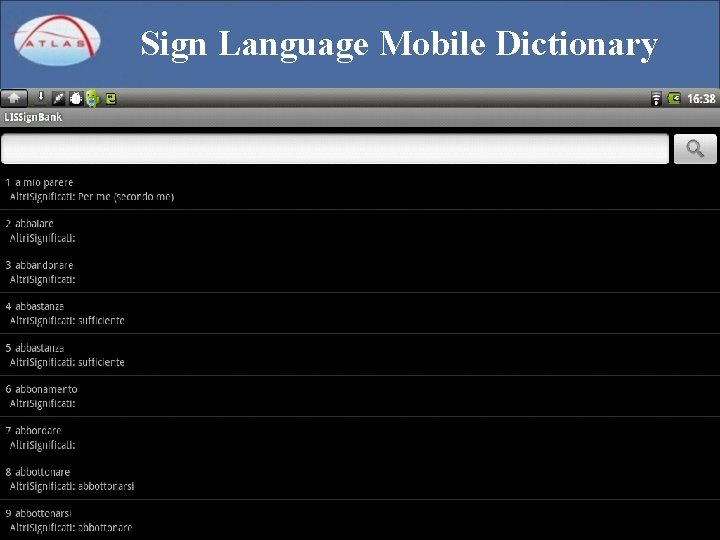 Sign Language Mobile Dictionary 