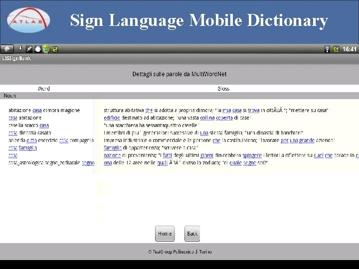 Sign Language Mobile Dictionary 