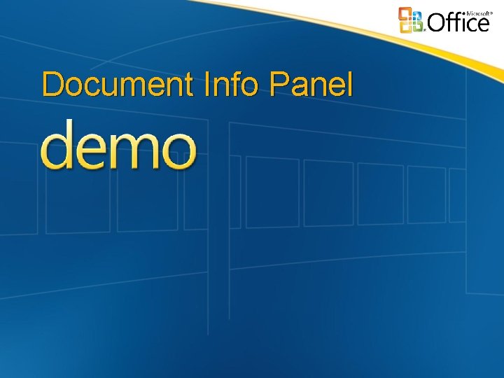 Document Info Panel 