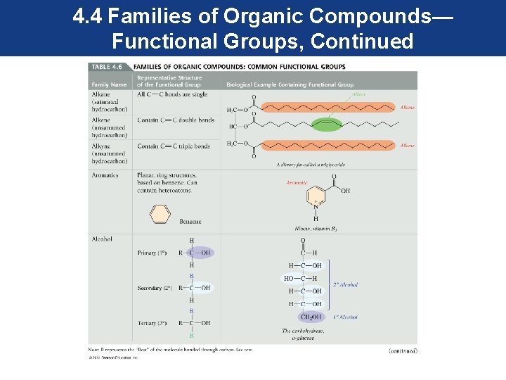 4. 4 Families of Organic Compounds— Functional Groups, Continued 