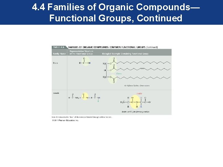4. 4 Families of Organic Compounds— Functional Groups, Continued 