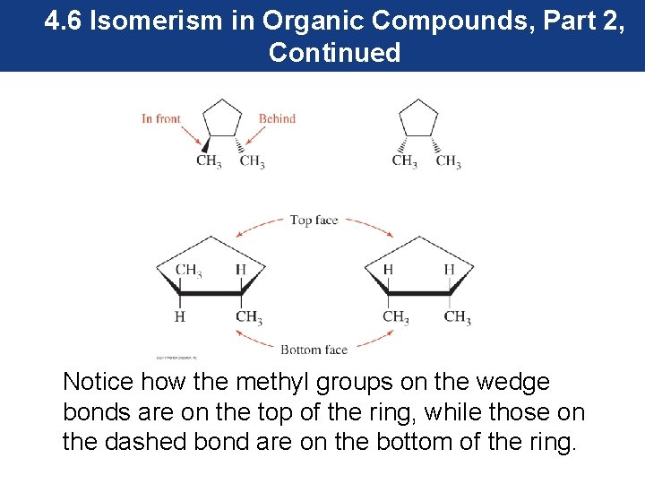 4. 6 Isomerism in Organic Compounds, Part 2, Continued Notice how the methyl groups