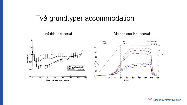 Två grundtyper accommodation Måltids-inducerad Distensions-induscerad Time (minutes postprandially) Salet 1998 Lunding 2006 