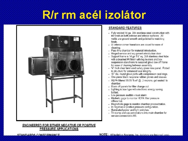 R/r rm acél izolátor 