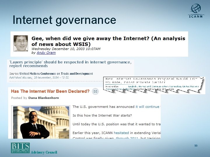 Internet governance 33 Advisory Council 
