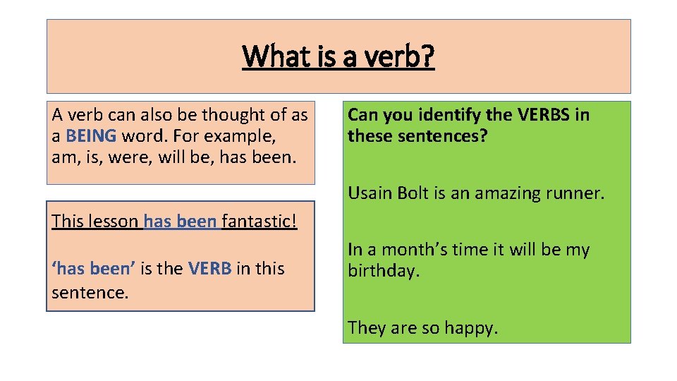What is a verb Discussion What is a