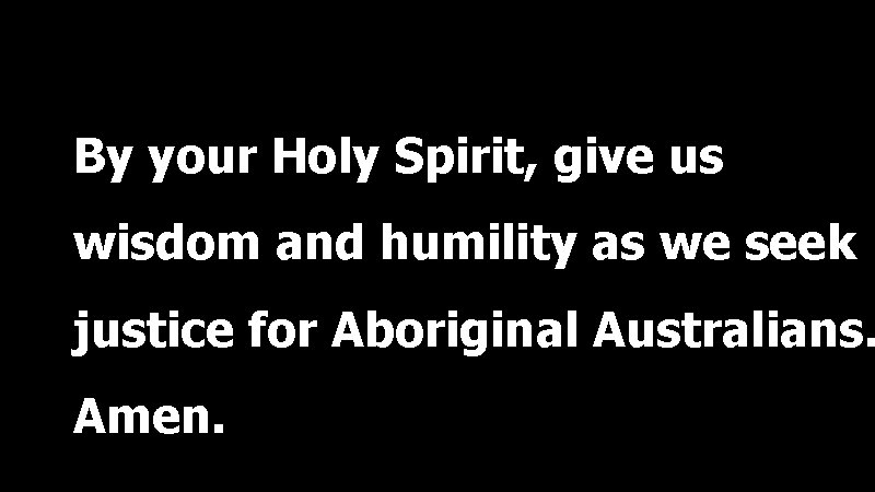 By your Holy Spirit, give us wisdom and humility as we seek justice for