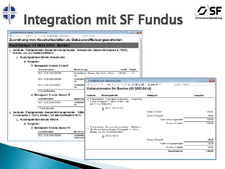 Integration mit SF Fundus 