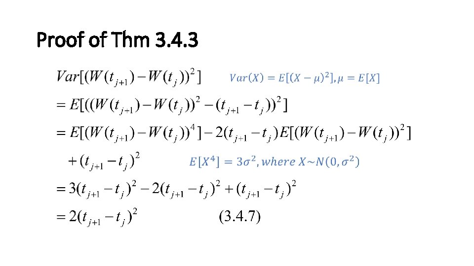 Proof of Thm 3. 4. 3 • 