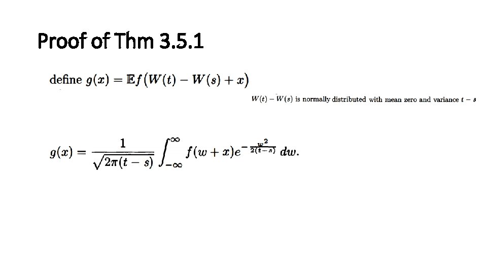 Proof of Thm 3. 5. 1 