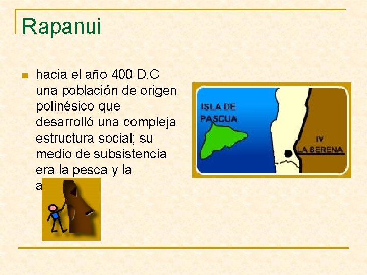 Rapanui n hacia el año 400 D. C una población de origen polinésico que