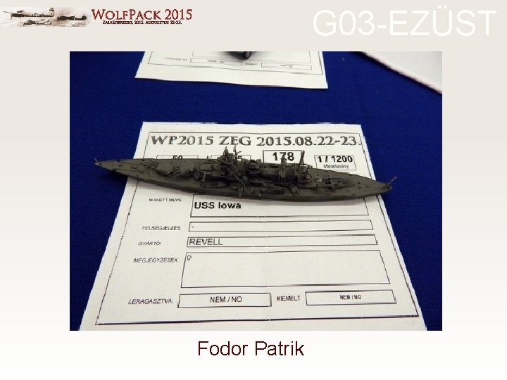 G 03 -EZÜST Fodor Patrik 