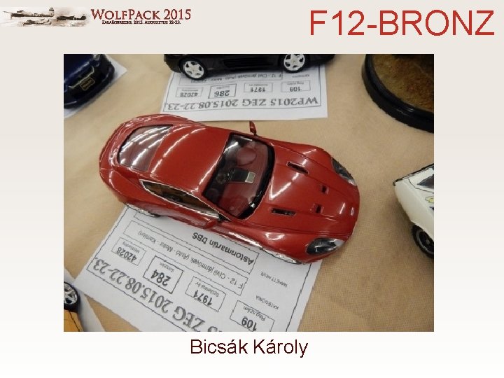 F 12 -BRONZ Bicsák Károly 