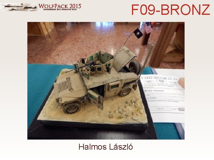 F 09 -BRONZ Halmos László 