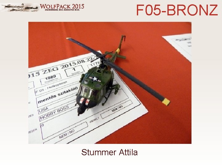 F 05 -BRONZ Stummer Attila 