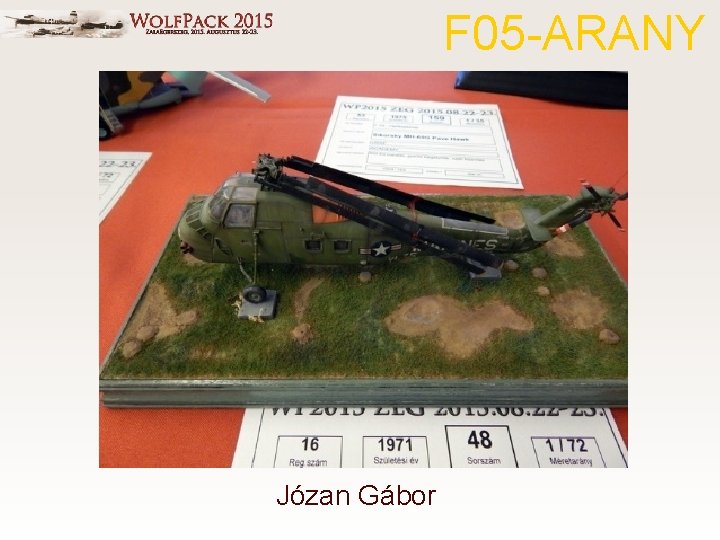 F 05 -ARANY Józan Gábor 