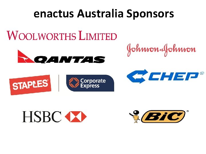 enactus Australia Sponsors 
