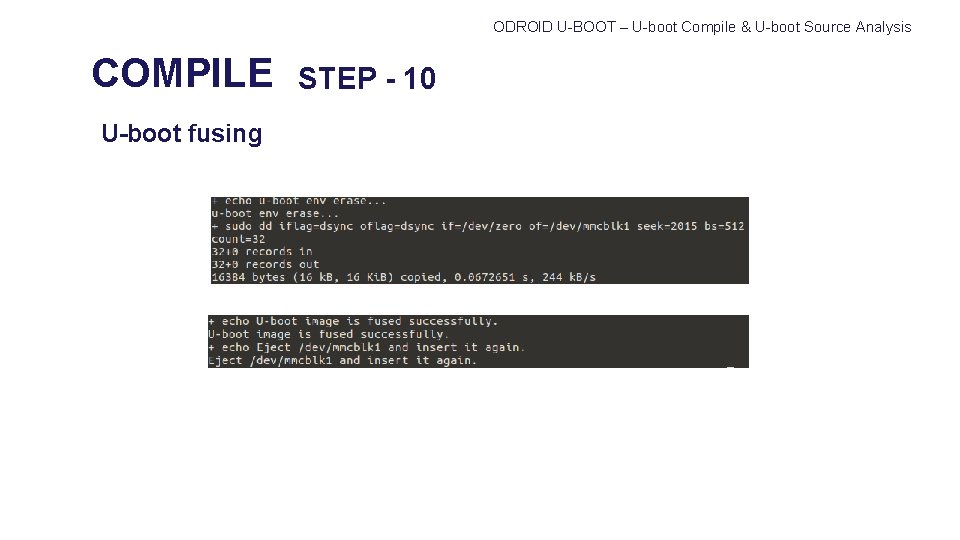 ODROID U-BOOT – U-boot Compile & U-boot Source Analysis COMPILE U-boot fusing STEP -