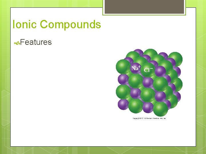 Ionic Compounds Features 