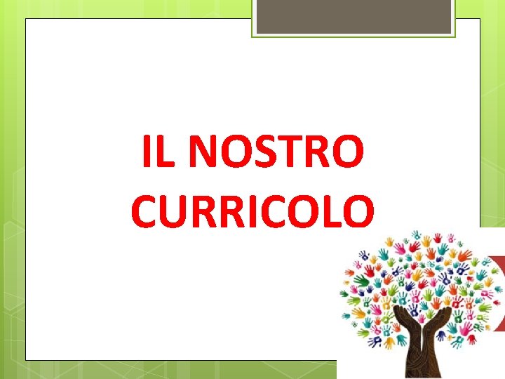 IL NOSTRO CURRICOLO 