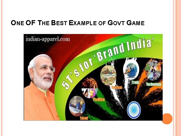 ONE OF THE BEST EXAMPLE OF GOVT GAME 