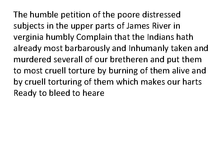The humble petition of the poore distressed subjects in the upper parts of James