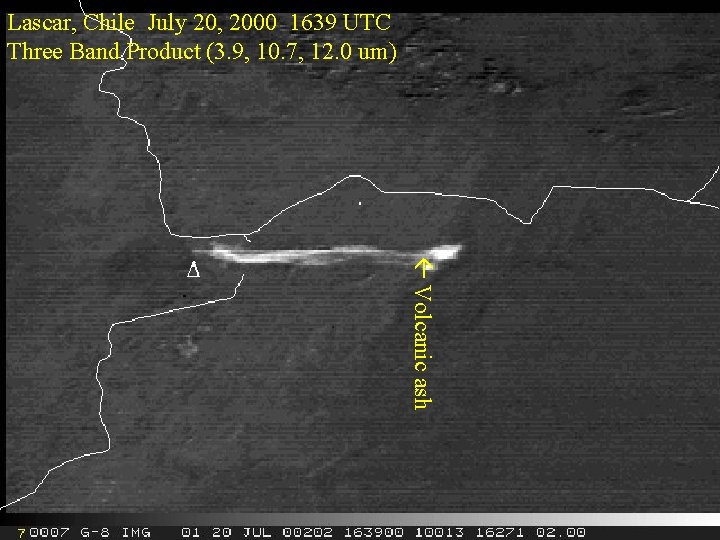 Lascar, Chile July 20, 2000 1639 UTC Three Band Product (3. 9, 10. 7,