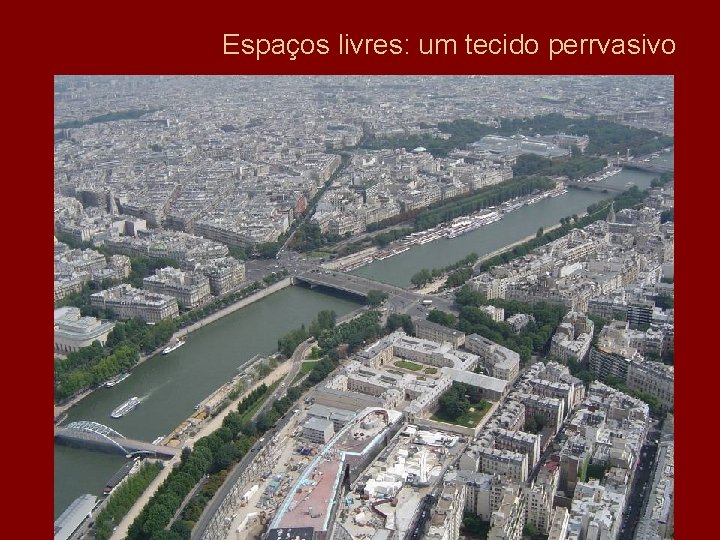 Espaços livres: um tecido perrvasivo 