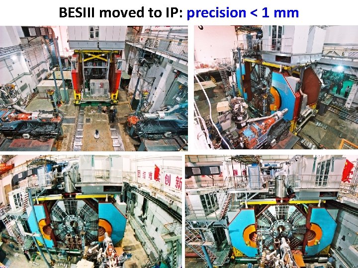 BESIII moved to IP: precision < 1 mm 28 