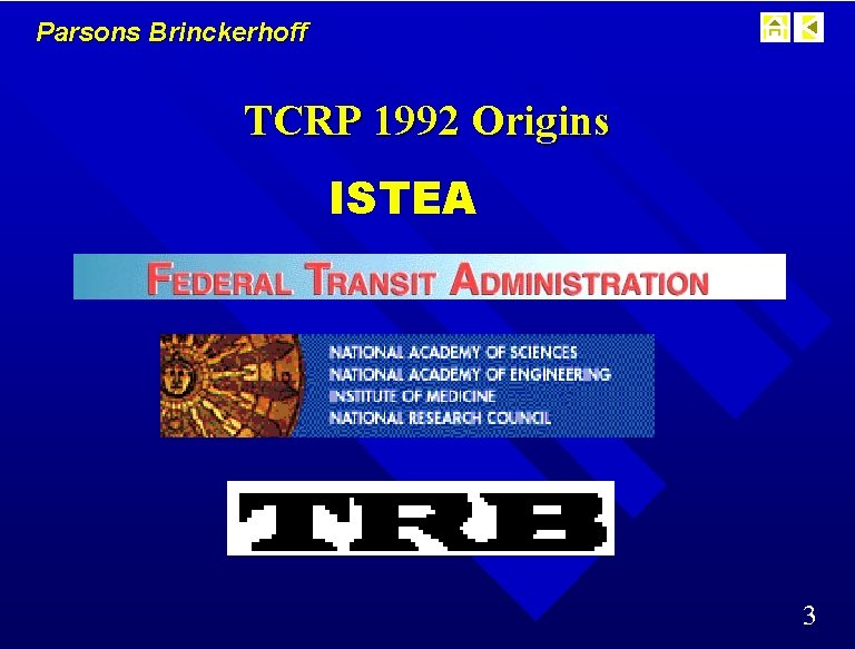 Parsons Brinckerhoff TCRP 1992 Origins ISTEA 3 
