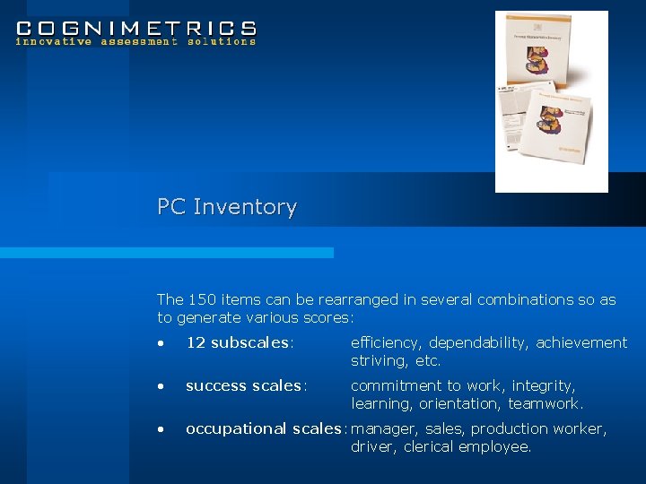 PC Inventory The 150 items can be rearranged in several combinations so as to
