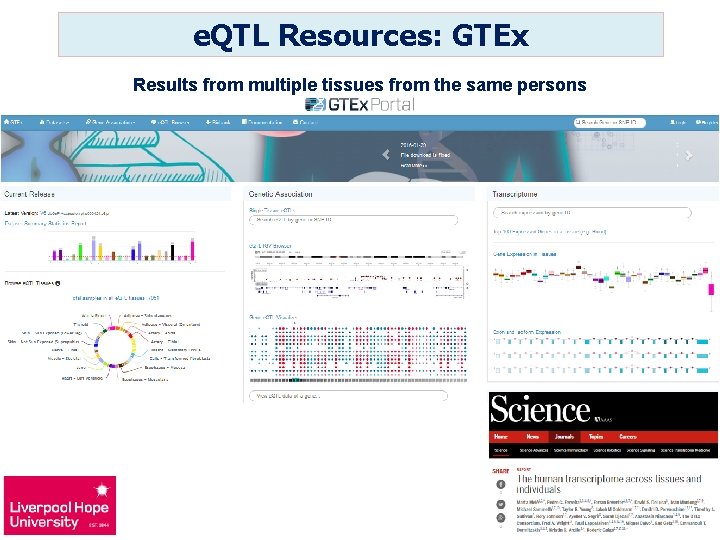 e. QTL Resources: GTEx Results from multiple tissues from the same persons 