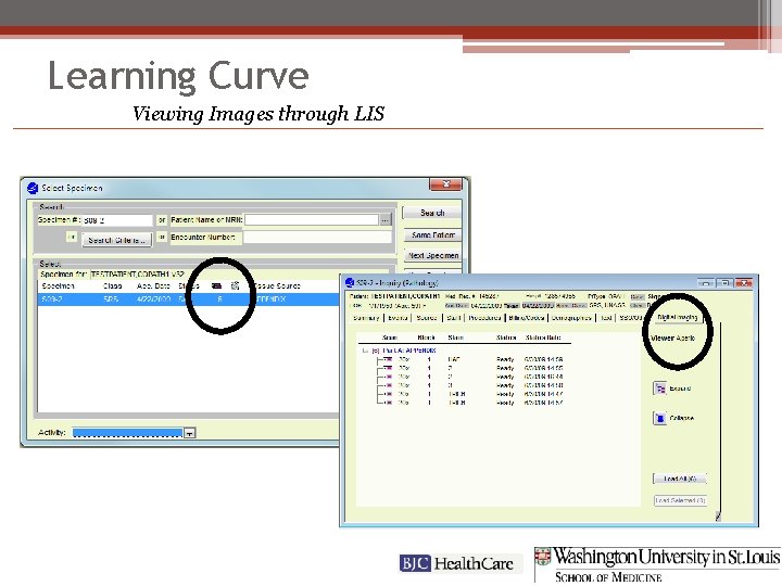 Learning Curve Viewing Images through LIS 