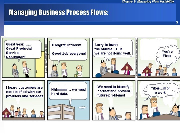 Chapter 9 Managing Flow Variability Managing Business Process Flows: 3 Great year……. Great Products!