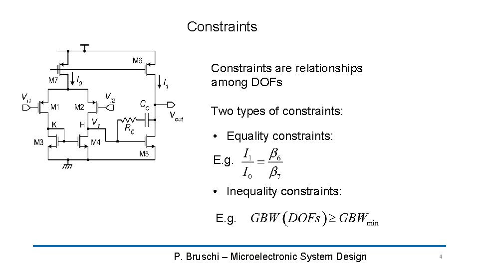 The simplest CMOS twostage opamp Bias currents of