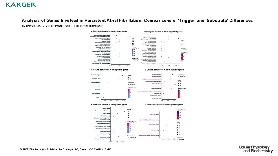 Analysis of Genes Involved in Persistent Atrial Fibrillation: Comparisons of ‘Trigger’ and ‘Substrate’ Differences
