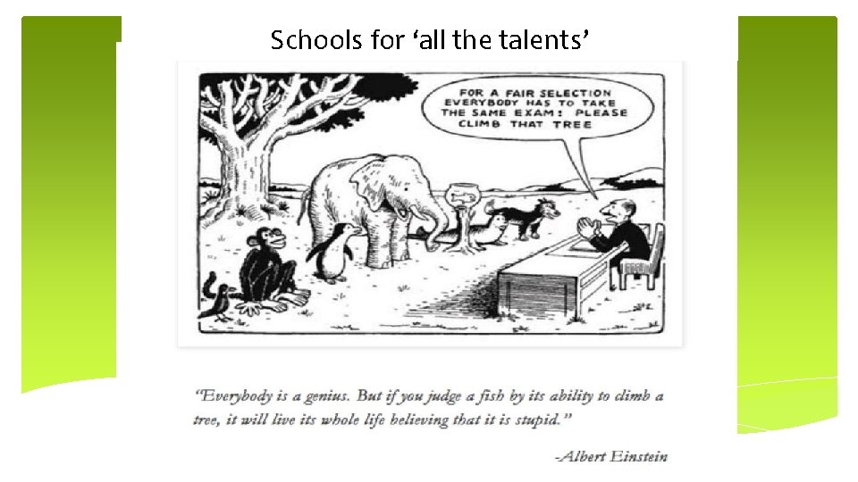Schools for ‘all the talents’ Comprehensive education for boys and girls in partnership with