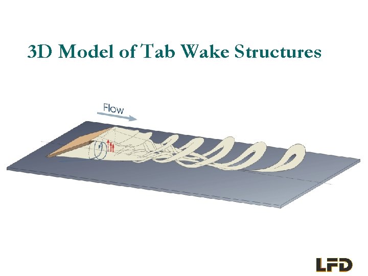 3 D Model of Tab Wake Structures 