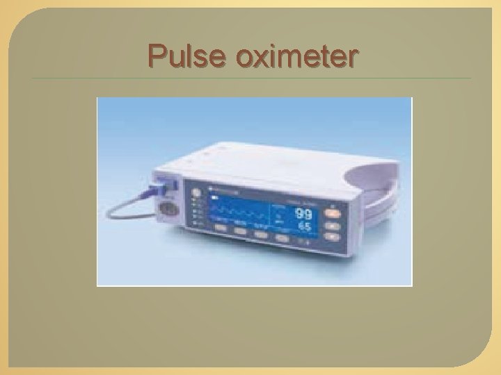 Pulse oximeter 
