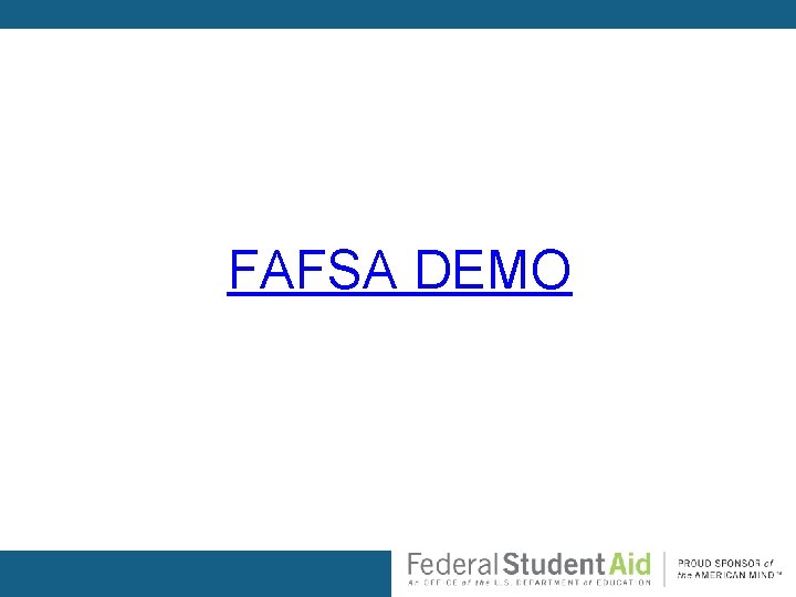 FAFSA DEMO 