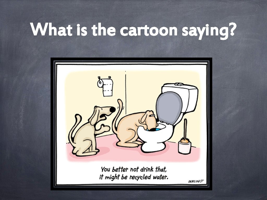 What is the cartoon saying? 