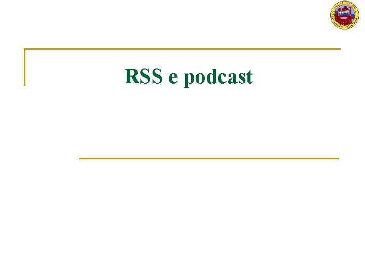 RSS e podcast 