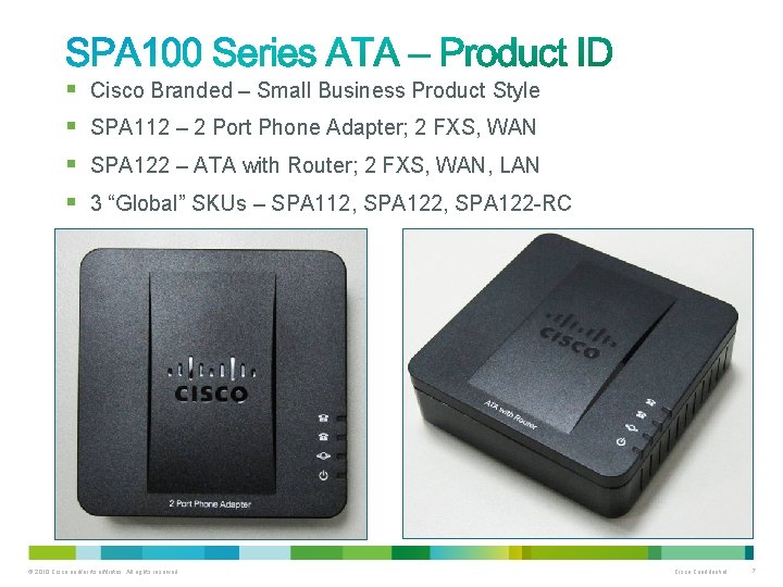 § Cisco Branded – Small Business Product Style § SPA 112 – 2 Port