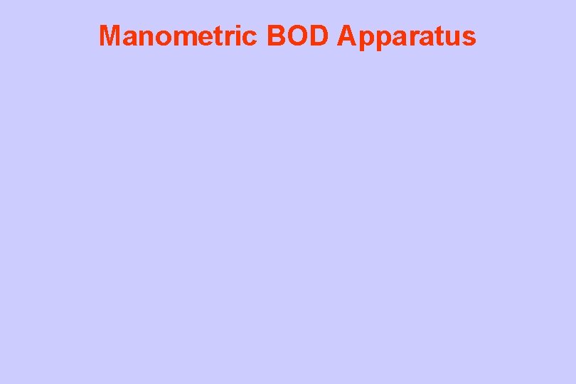 Manometric BOD Apparatus 