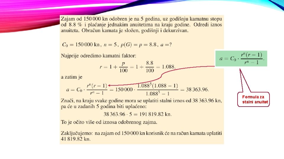 Formula za stalni anuitet 