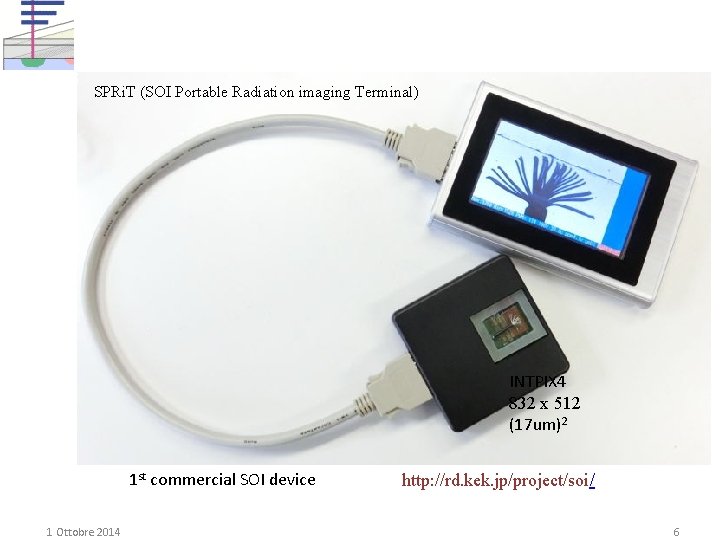 6 SPRi. T (SOI Portable Radiation imaging Terminal) INTPIX 4 832 x 512 (17